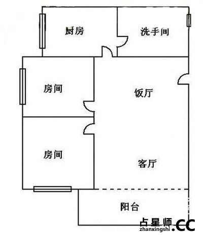 家居风水实例：可促进家庭和睦的风水户型