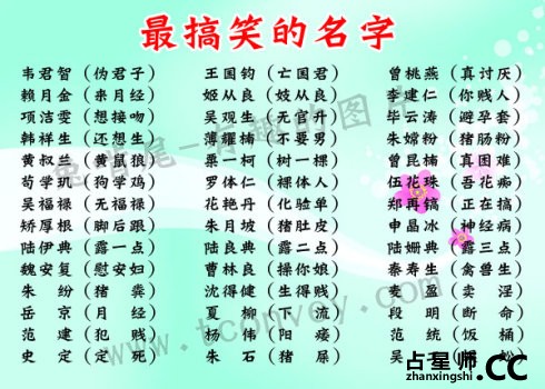 稀奇古怪的名字 